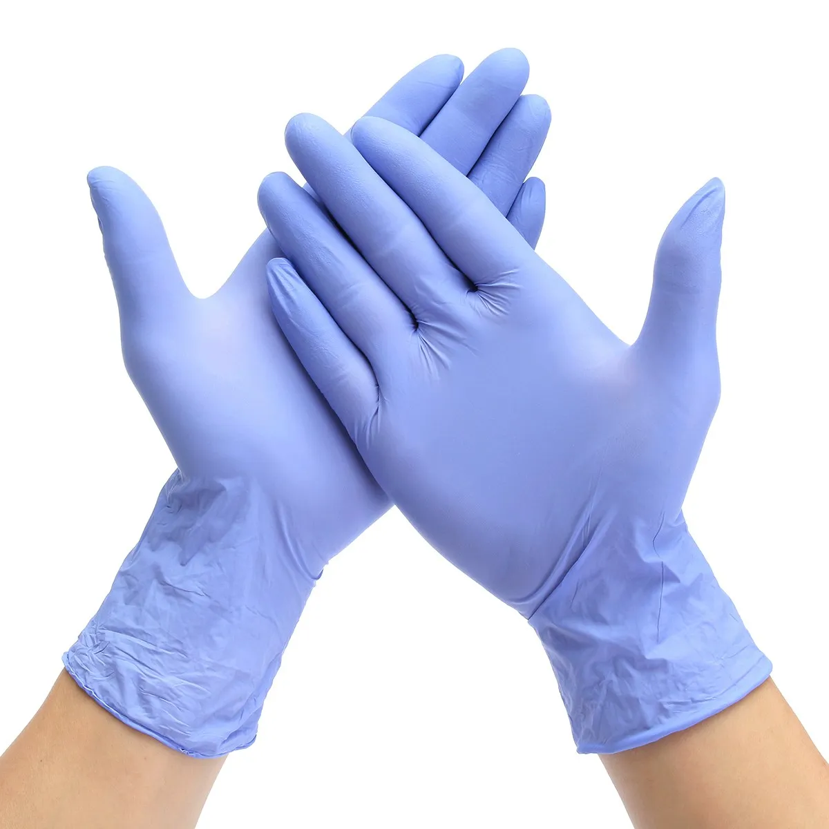 

Safurance 100x Industrial Disposable Nitrile Latex Gloves Powder Free Small/Medium/Large Workplace Safety