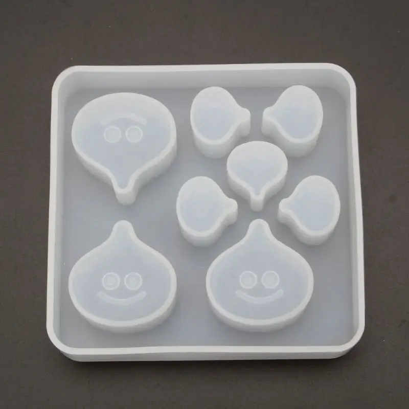 JAVRICK Cute Cartoon Water Drop Epoxy Resin Casting Silicone Mold Jewelry Making Tools