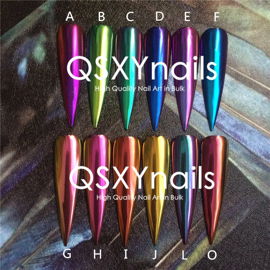 50 г Хамелеон пигмент хром зеркальные Порошковые блестки для ногтей ...