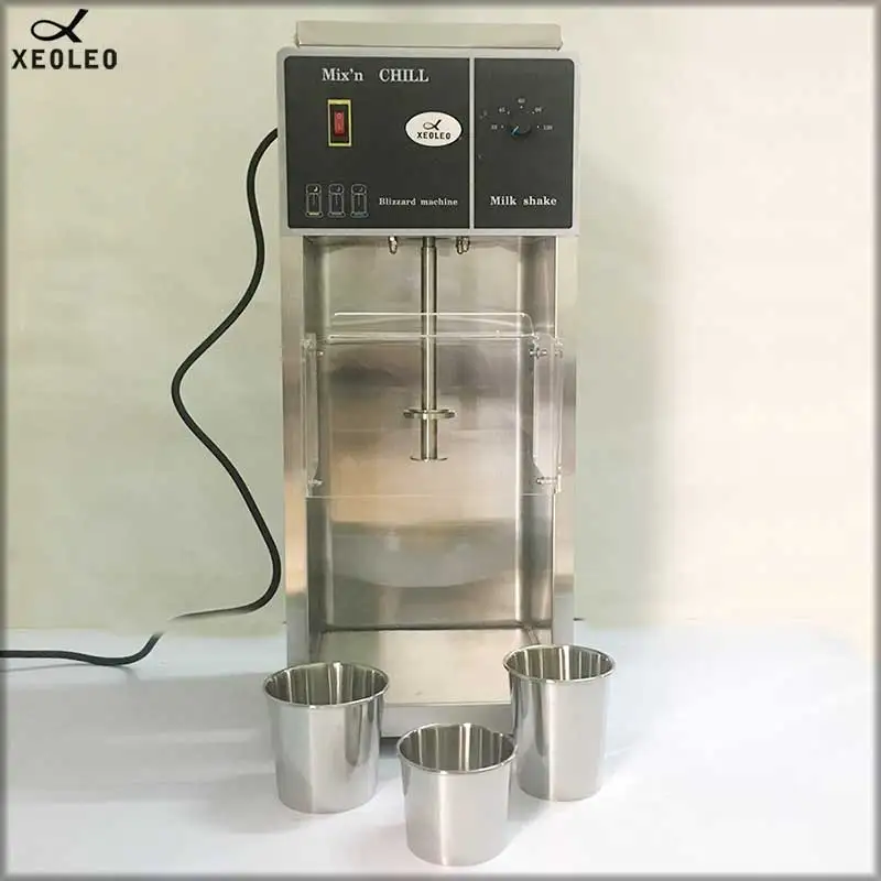 XEOLEO Ice cream mixer 3400rpm Milkshaker 350W Milk shaking machine MC Flurry Ice cream maker Stepless Adjust Blizzard machine