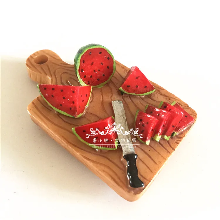 

Mini Fruits Vegetables Magnetic Fridge Message Board Magnets Blackboard Magnet Stickers Watermelon Banana Tomato Model Magnets