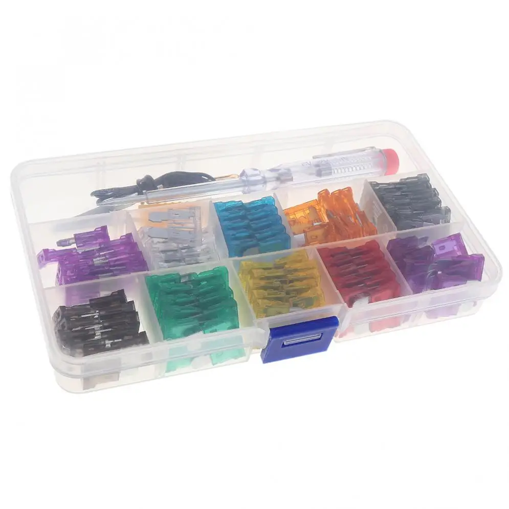 100pcs Zinc Alloy Auto Automotive Car Fuse Plugs Blade Fuse Box Tools Assortment with Test Pencil and Fuse Clip-in Fuses from Automobiles & Motorcycles on ...