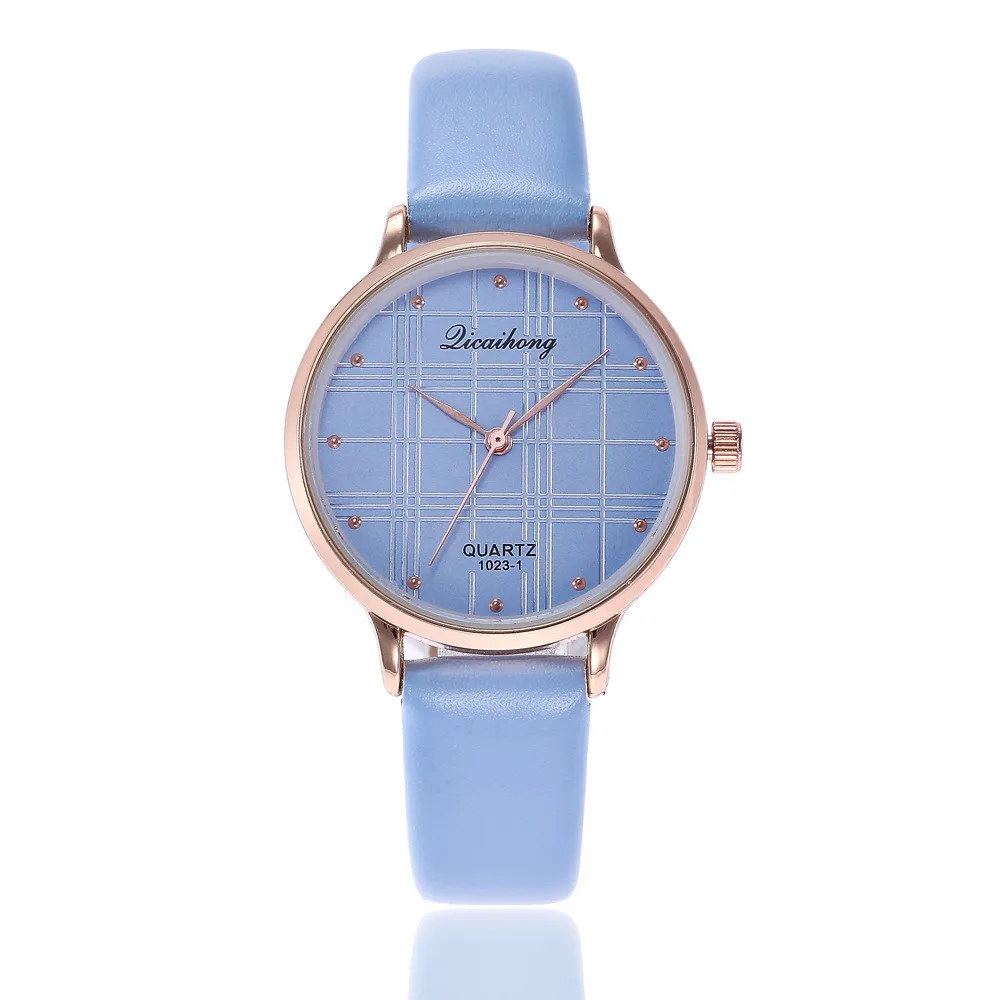 Splendid Элитный бренд Модные Винтаж кожаный браслет часы Женское платье наручные кварцевые часы Relogio Feminino