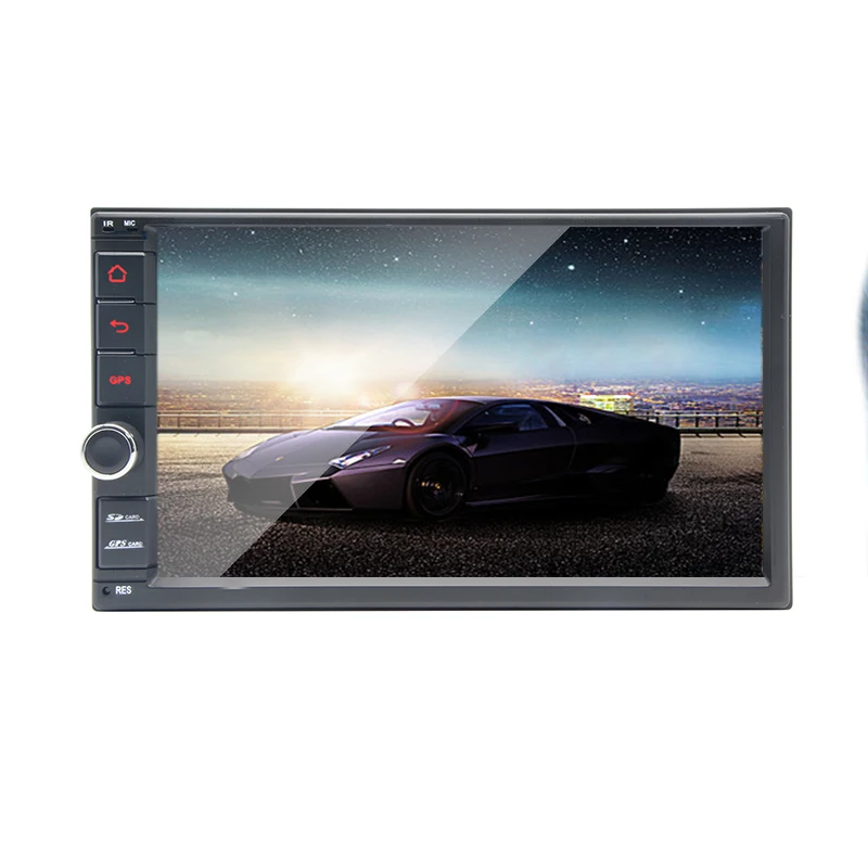 

2 Din 7'' Qual core Universal Android 8.1 2G RAM Car Radio Stereo GPS Navigation WiFi 1024*600 Touch Screen 2din Car P