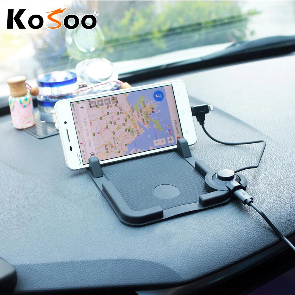 KOSOO Car Mobile Phone Charging Non Slip Mat Mats Anti Slip Pad Auto Holder Stand For Iphone 6