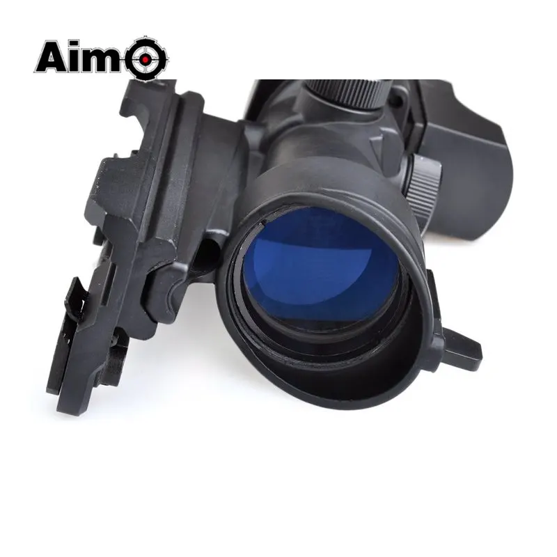 Aim O ACOG 4x32 оптический прицел и Мини Red Dot Настоящее красный Оптическое волокно Imager для Охота QD Крепление 1 компл. AO5316