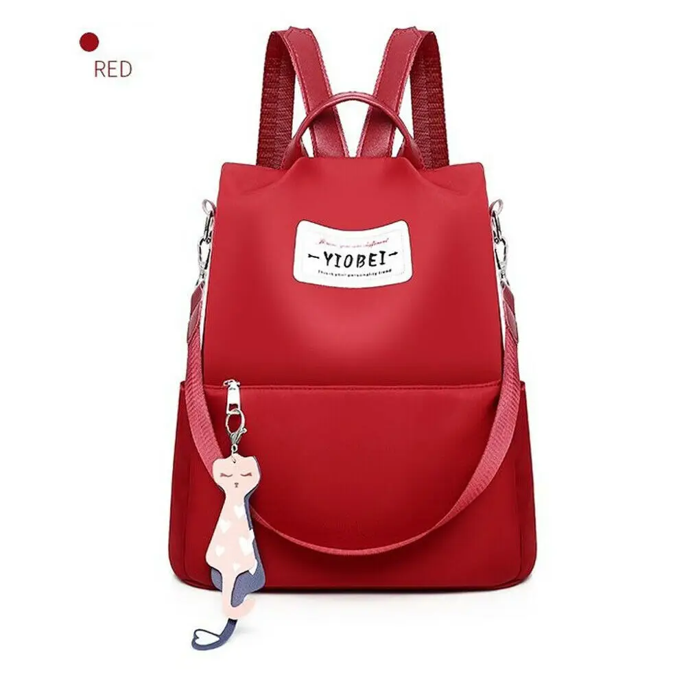 

New Fashion Women Oxford Anti-theft Solid Zipper Backpacks Lady Girls Large Capacity Travel School Bag 3 Colors