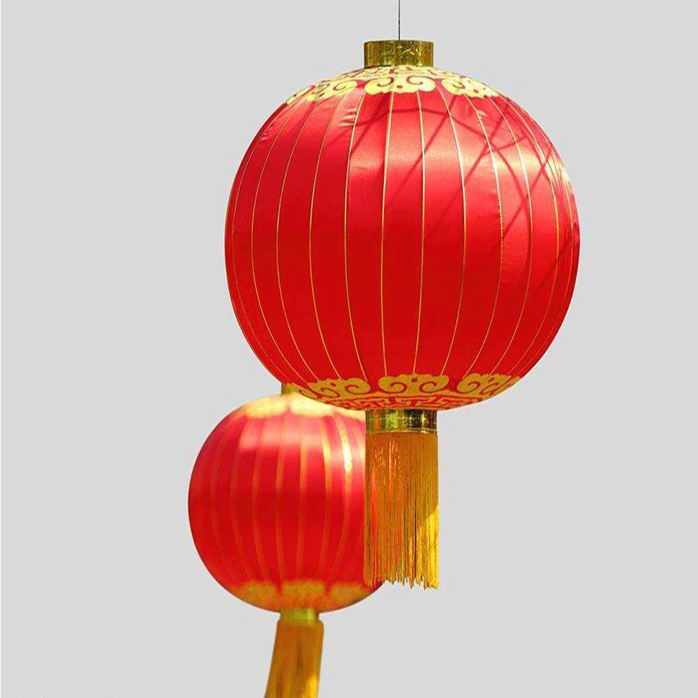 2 шт. китайский год Фонари Новое поступление на год Chinatown, красный праздничный фонарь балкон открытый Водонепроницаемый свадебный обычай шелк