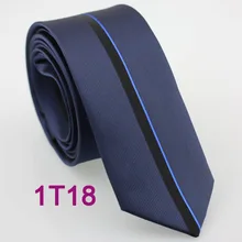 Галстуки YIBEI coahella темно-синий узкий галстук в Вертикальную Полоску Gravatas De Seda классические галстуки жаккардовые микрофибровая ткань