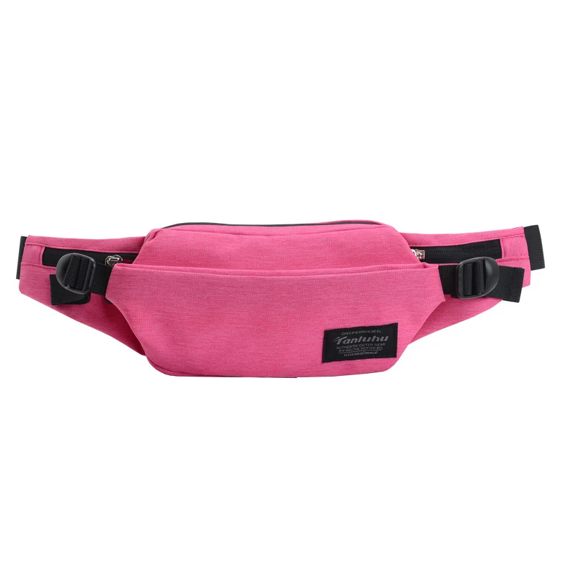 CCRXRQ, модные женские поясные сумки, удобная поясная сумка, женская сумка для отдыха, путешествий, унисекс, на ремне, Полиэстеровая сумка через плечо - Цвет: Pink Waist Bag