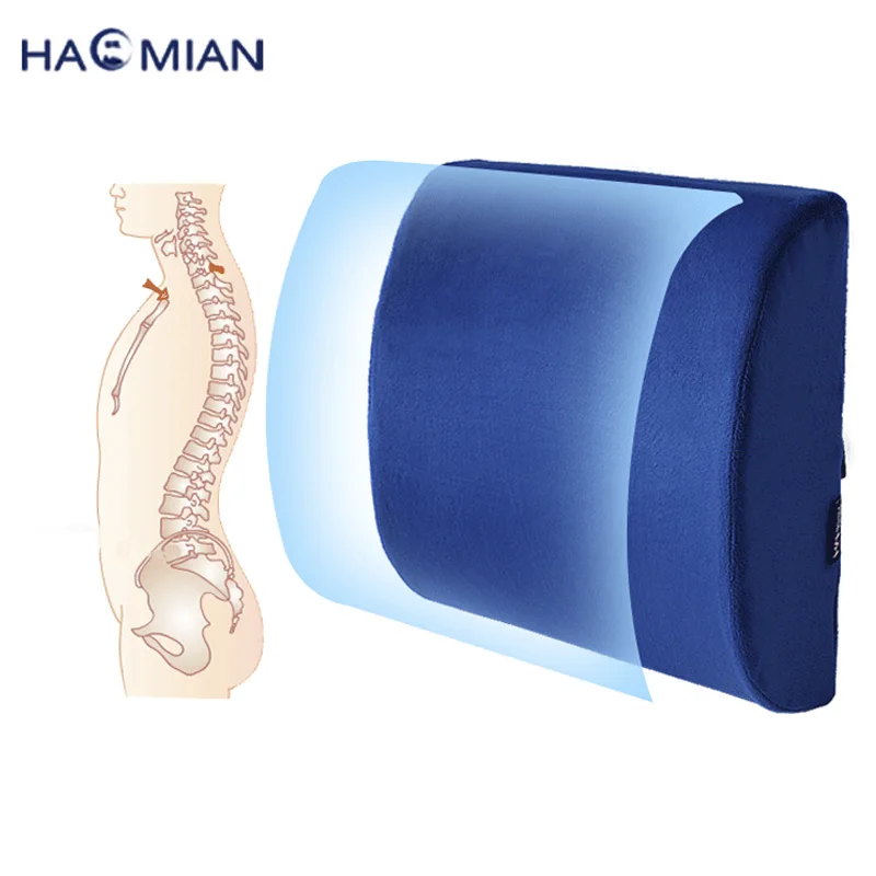Ergonomic Memory Foam Pillows Car Office Chair Back Seat Cushion Slow