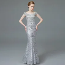 Prom Dresses sequined clothes Long For Special Occasions Evening Dress night Gowns Mermaid 2017 Long Evening Dress