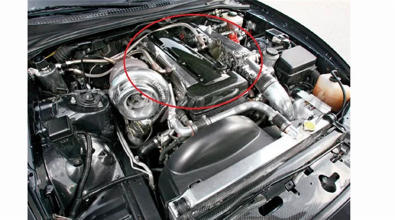 

Car Accessories Carbon Fiber Engine Cover Fit For 1993-1998 Supra MKIV JZA80 MK4 2JZ-GTE Engine Cover Car-sying