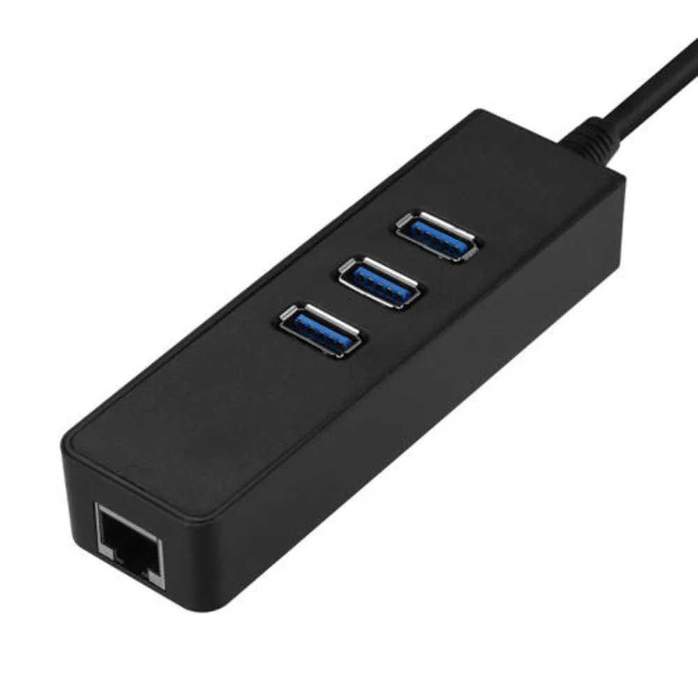 

CARPRIE USB 3.0 Gigabit Ethernet Lan RJ45 Network Adapter 3-Port Hub to 1000Mbps For PC 6J12 Drop Shipping