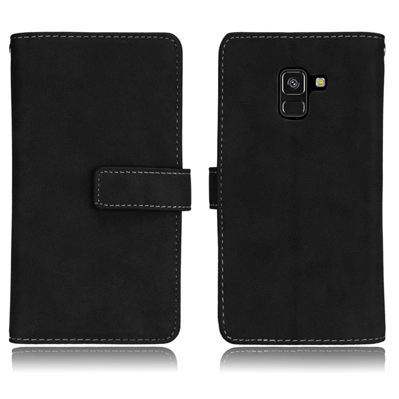 For Samsung Galaxy A8 2018 Plus A730 SM-A730F Case Luxury PU Leather Phone Case For Samsung Galaxy A8 2018 A530 A530F SM-A530F Case Flip Back Cover0