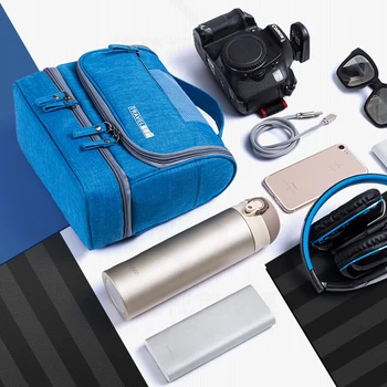 

Men Travel Digital Camera Travel Cosmetic Bag Package Bag Organizer Waterproof Shockproof Packing Cube Duffel 2018 sac a main