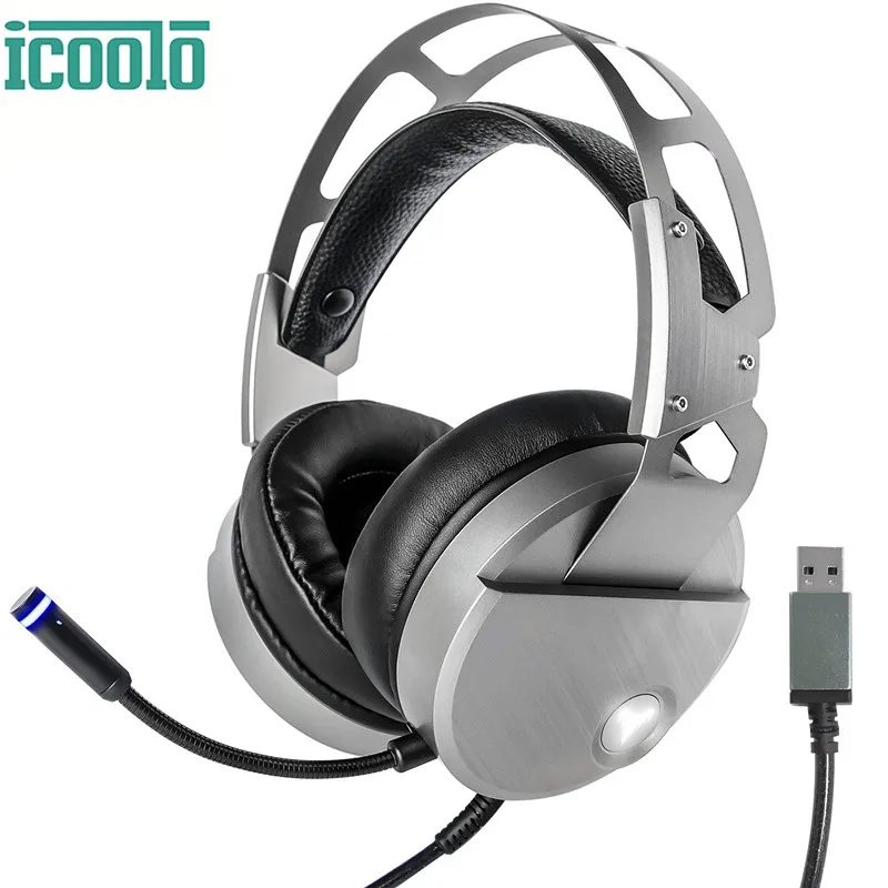 ICOOLO VK0 Gamer Headphone Stereo Sound With Microphone LED Light