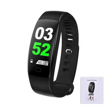 

F64Hr 0.96 Inches Smart Color Screen Bluetooth 4.0 Smart Watch Step Counting Heart Rate Monitoring Blood Oxygen Monitoring Inf