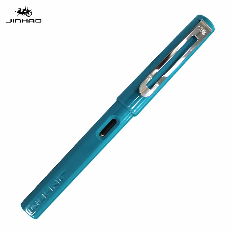 Jinhao599a авторучка чернильная ручка прозрачный пластик Pluma Stylo Plume Vulpen Stilografica канцелярский подарок для студента ручка опционально - Цвет: 599Atianlanse