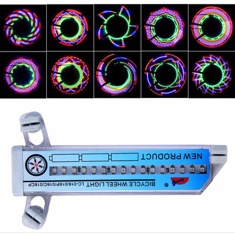 Clearance 16 LED waterproof Car Motorcycle Cycling Bike Bicycle Tire Wheel Valve Flashing Spoke Light 30 kinds of pattern Bike accessories 3 Clearance 16 LED waterproof Car Motorcycle Cycling Bike Bicycle Tire Wheel Valve Flashing Spoke Light 30 kinds of pattern Bike accessories 3