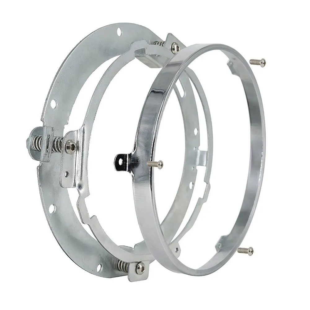 Suporte de Farol de Led para Motocicleta Acessórios para Motocicleta Polegadas com Revestimento Farol de Lâmpada para Harley Anel de 7 Alta - Baixa Luz Led 7 '' 50w h4 38 acessórios para motocicleta, 7 polegadas, com revestimento,