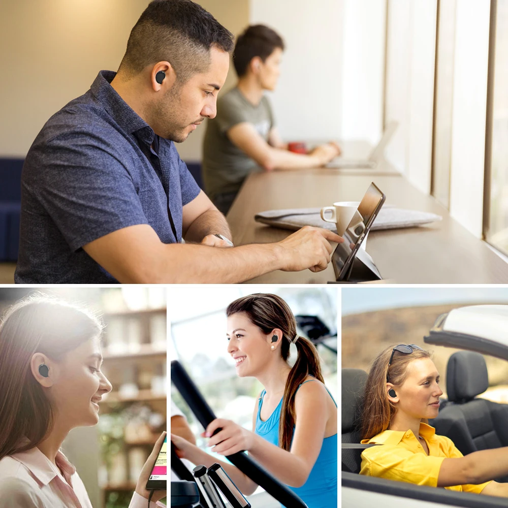 Bluetooth Headset 5.0 New Bee TWS Earpieces Sport Wireless Hands-Free Headphone With Dual Mic Earbud Earphone For iPhone xiaomi