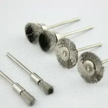 30 шт./компл. 6/15/25 мм* 3 мм Проволока из нержавеющей стали щетка полировка колеса комплект для инструмент Dremel