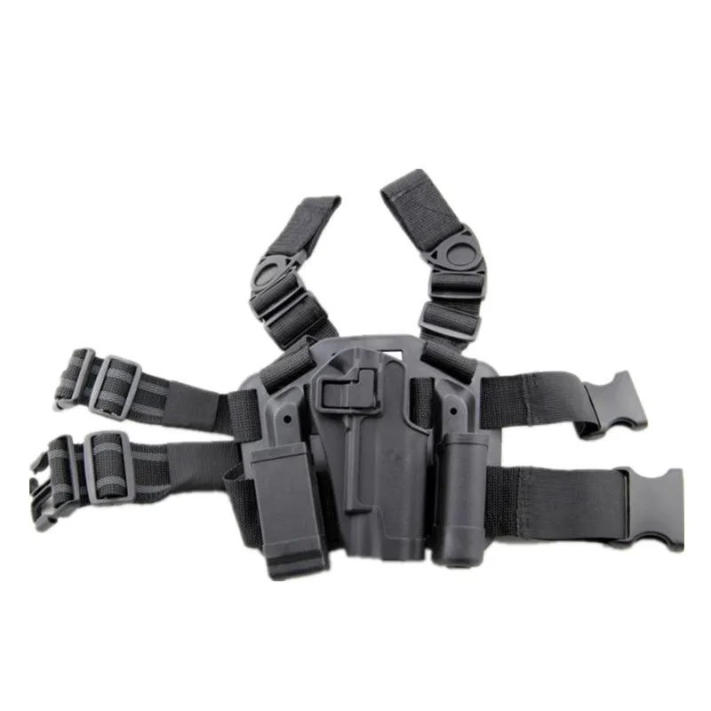 

CQC gun holster SIG P220/P226 1911 USP RH Drop Leg Holster w/ Mag&Light Case revolver