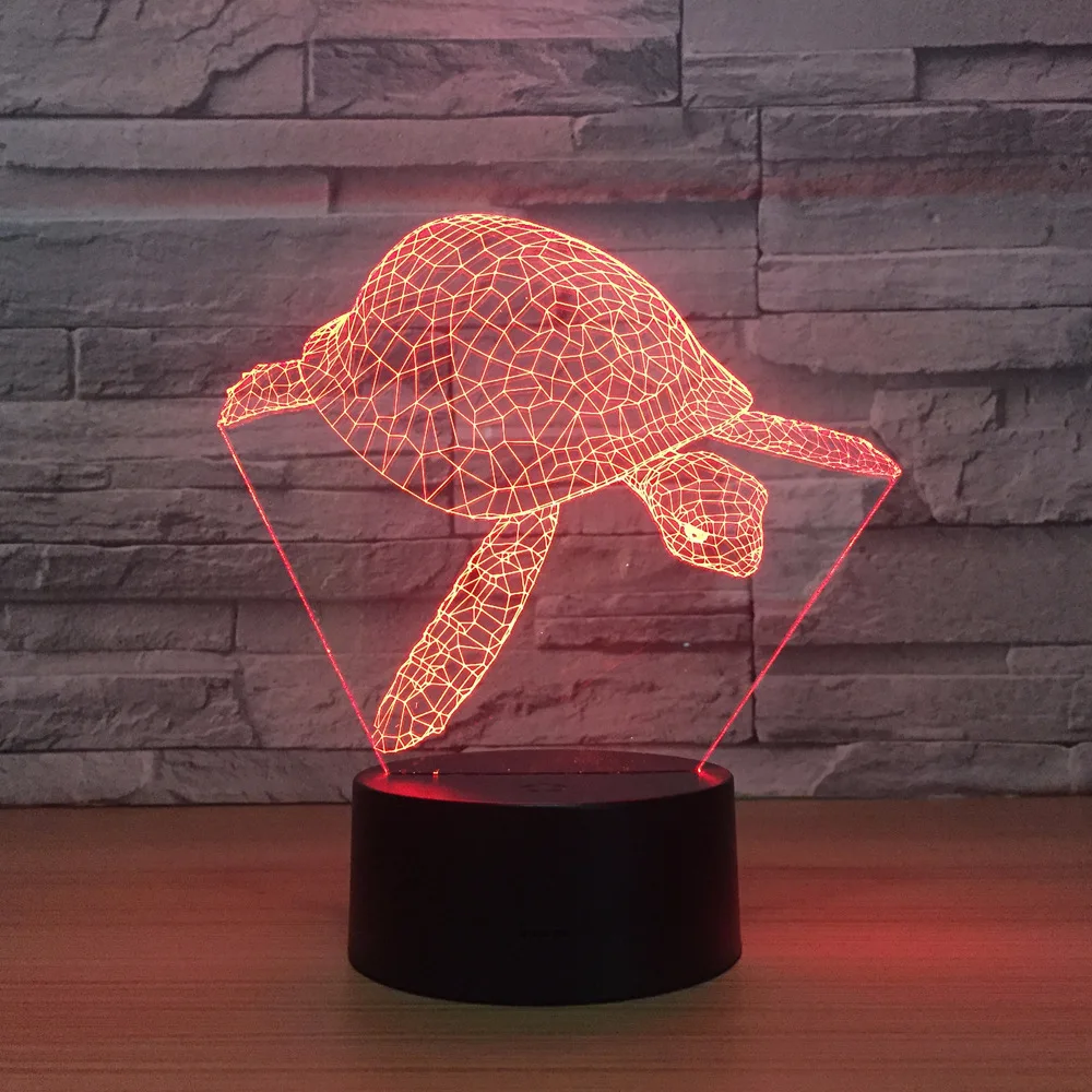 

Sea Turtle 3d led Lamp 7 Color Table Night Lamps For Kids Touch Led Usb Table Lampara Lampe Baby Sleeping Nightlight Drop Ship