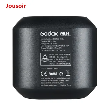 

Godox WB26 2.6Ah AD600PRO Lithium battery for AD600PRO AD600 PRO CD50