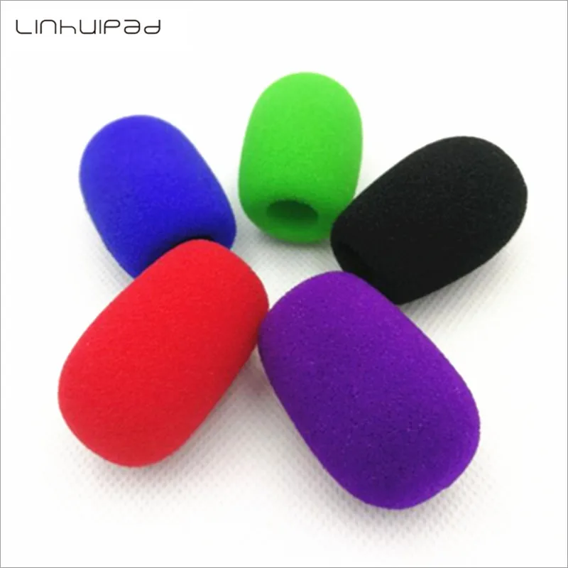 5Pcs Colorful Mic Foam windscreens mic windshields foam cover with 11mm hole and 40mm length for Desktop microphones | Электроника