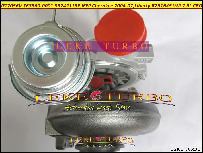 GT2056V 763360 763360-5001S 763360-0001 35242115F Turbo Turbocharger For Jeep Cherokee 2.8L CRD 2004-07 Liberty 2004 150HP 163HP R2816K5 VM (1)