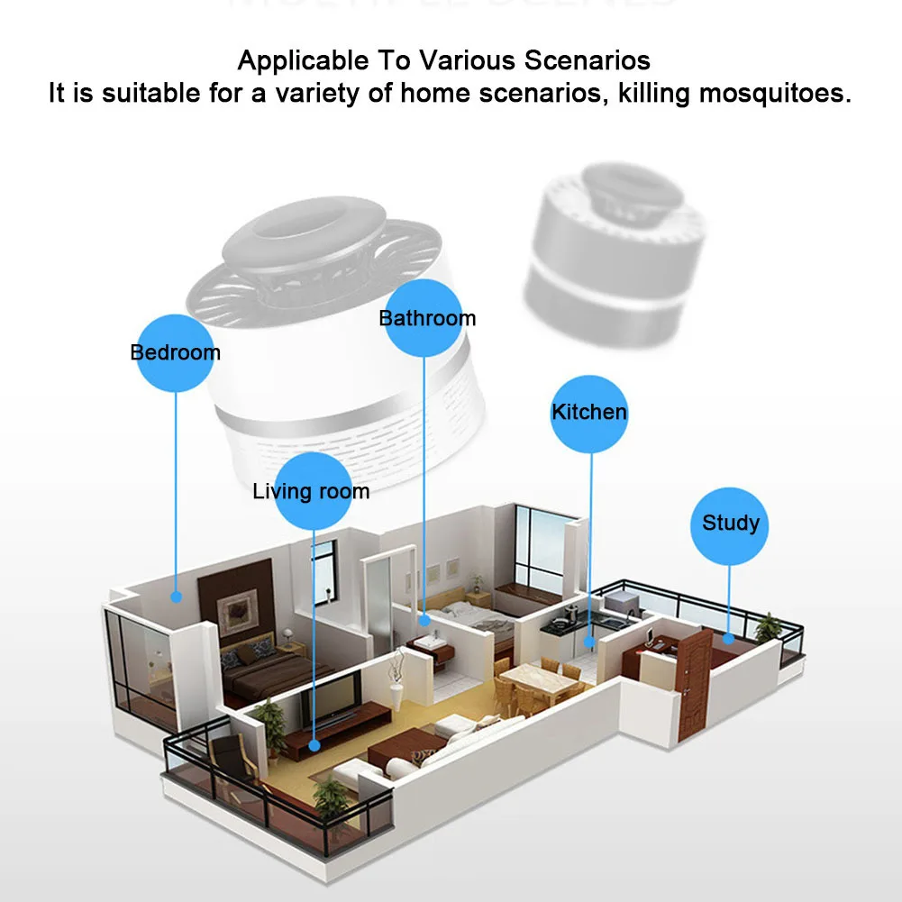 20-50 квадратных метров фотокаталитическое средство от москитов Отпугиватель Светодиодный лампа ловушка LampInsect мухобойка убийца беременных