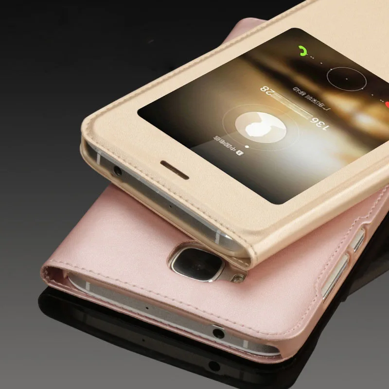 

Smart View Flip Huawei G8 Case original pu leather case for Huawei G8 phone case