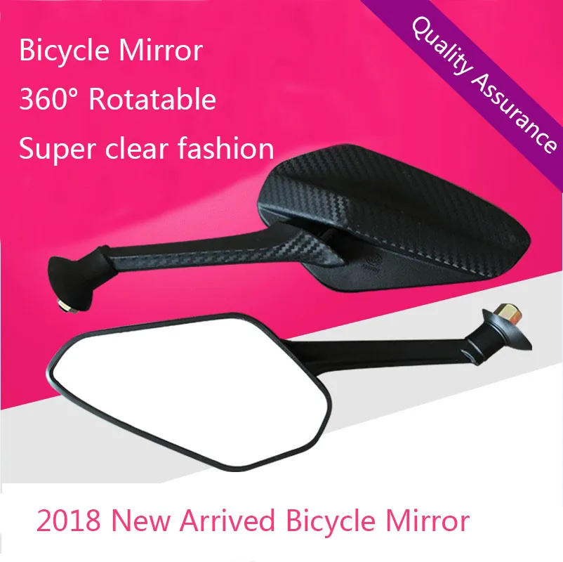 1 пара велосипед зеркало заднего вида руль для велосипеда широкий диапазон задний лазерный прицел отражатель угол регулируемые зеркала 2018