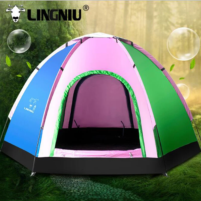 5 8Person Camping Tent Waterproof Weather Resistant Outdoor Camping