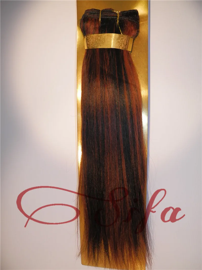Free Shipping Sensational Premium Now Yaki Straight Hair Weaves 1b