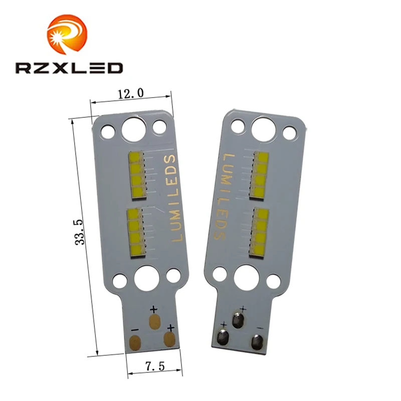 

2pcs/lot LED 2016SMD 40W Double Lamp Far And Near Light Headlight Board 33.5*12*1MM