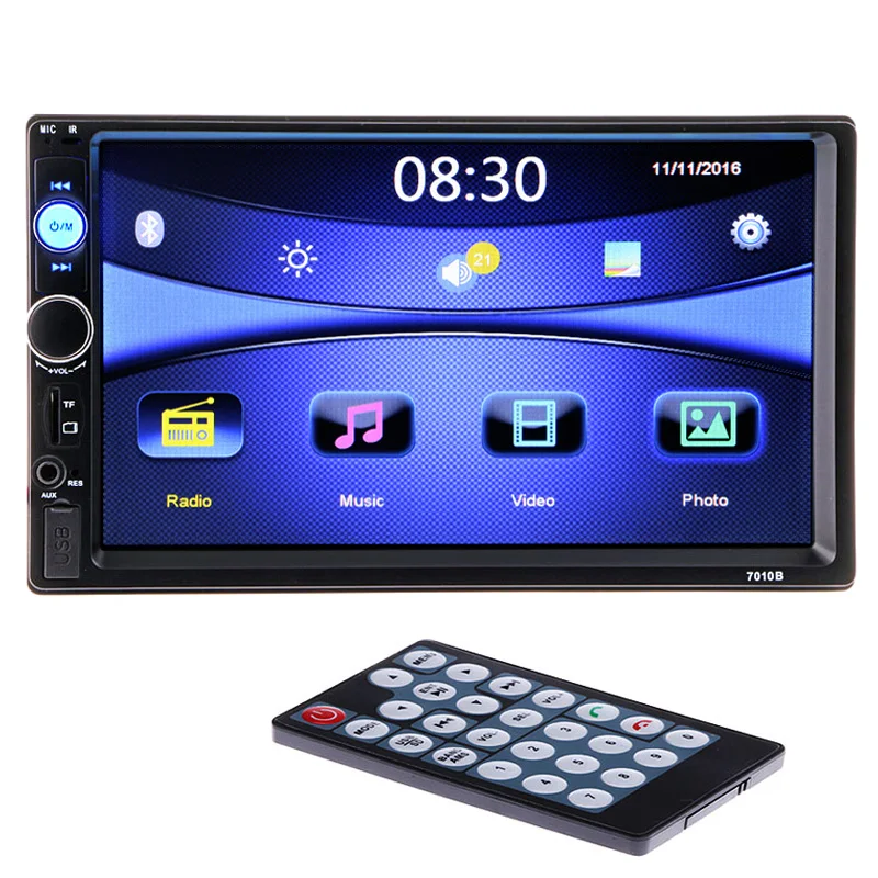 2 din Car Multimedia Video Player 7'' HD Bluetooth Stereo Radio Audio
