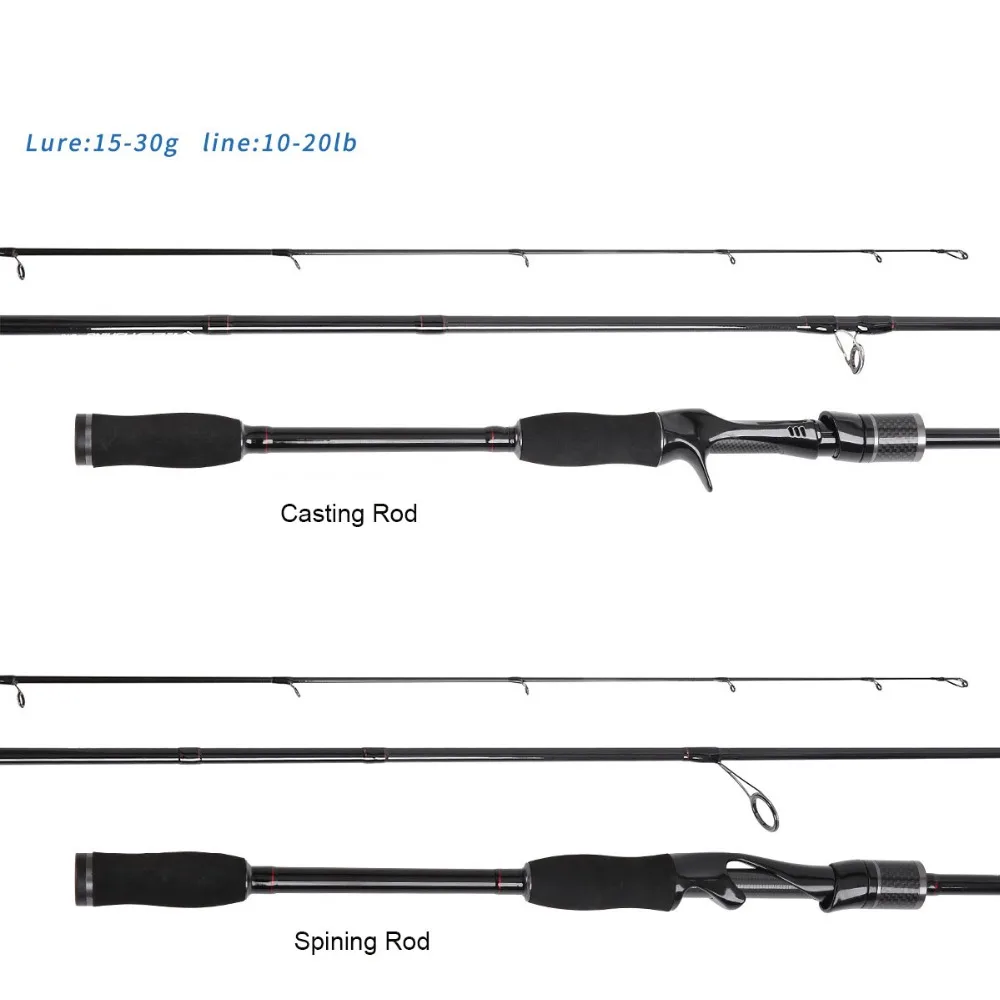 Удочка из углеродного волокна для морской рыбалки, спиннинговое удилище, удилище для литья, выдвижная жесткая удочка, рыболовное снаряжение