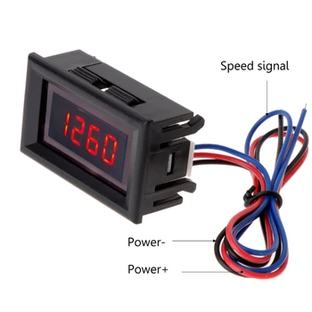 

Red LED car motorcycle digital tachometer and engine tachometer tachometer with battery overvoltage alarm