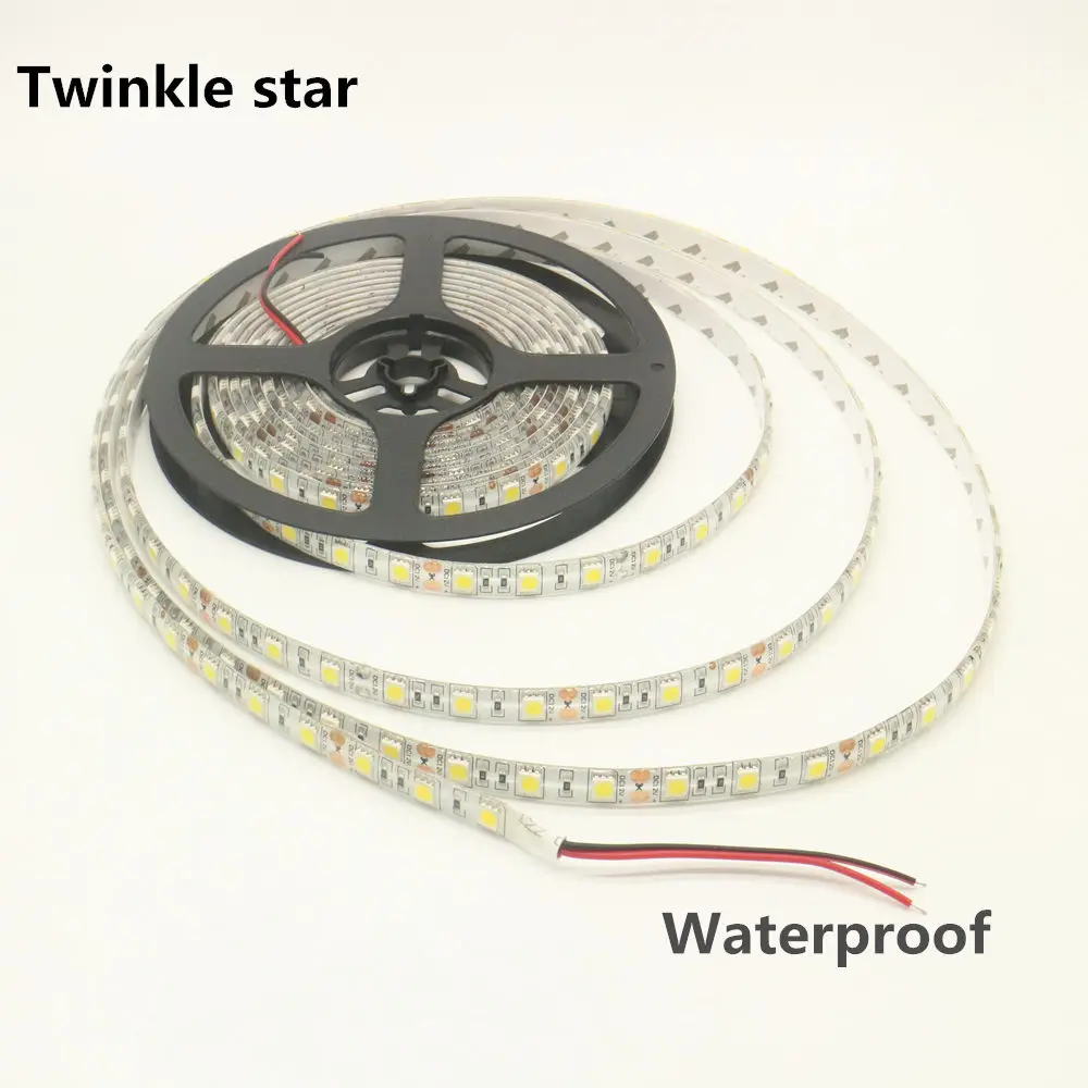 СВЕТОДИОДНАЯ лента smd 5050 4000k led 5 м Водонепроницаемая ip65 12 В постоянного тока