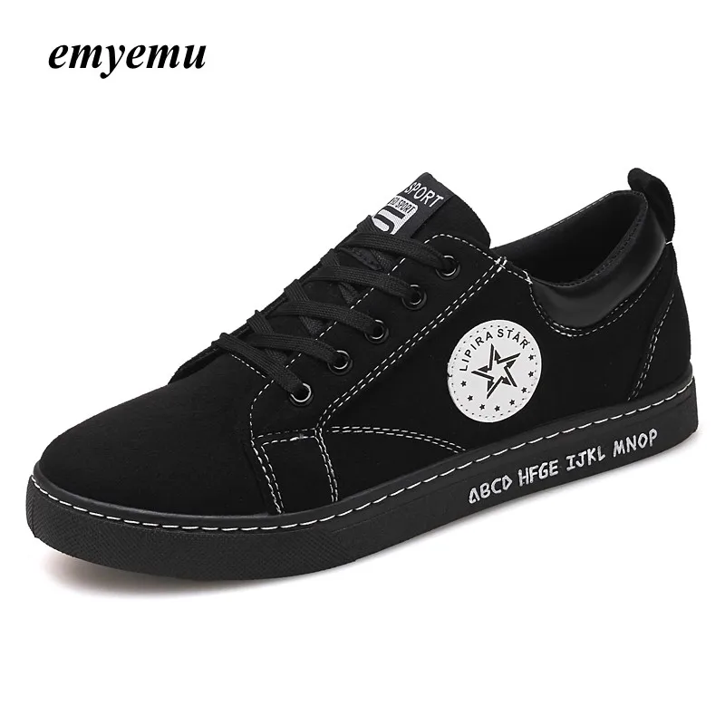 

EmyEmu Hot Sale Men Fashion Casual Shoes Man Vulcanize Shoes Lace-up Casual Low Top Pipe Retro