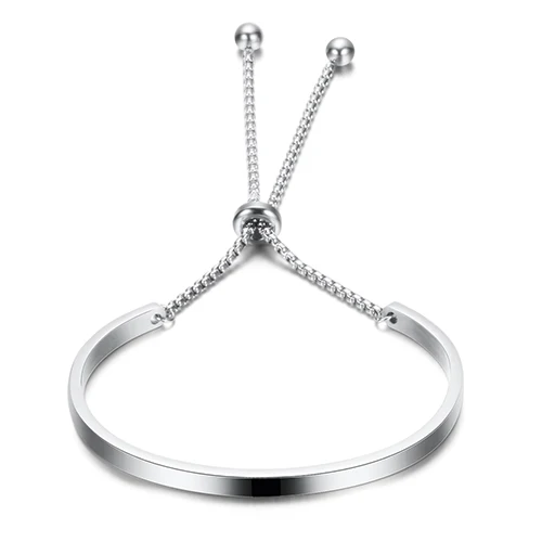 Silver out crystal NIBA, Позолоченный Браслет-манжета для женщин, Однорядный Кристальный браслет из нержавеющей стали, браслет, ювелирное изделие, регулируемая цепочка - Окраска металла: Silver out crystal