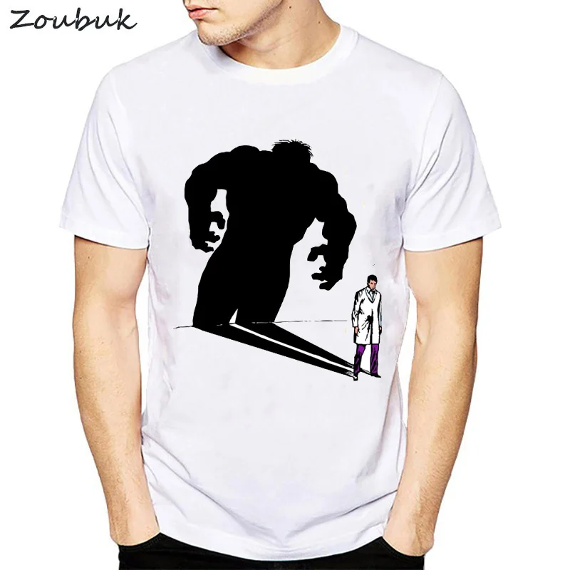 

Fashion Summer Harajuku T-shirt Men Hulk Shadow tops brand clothing comfortable male comics t-shirt print tshirt men clothing