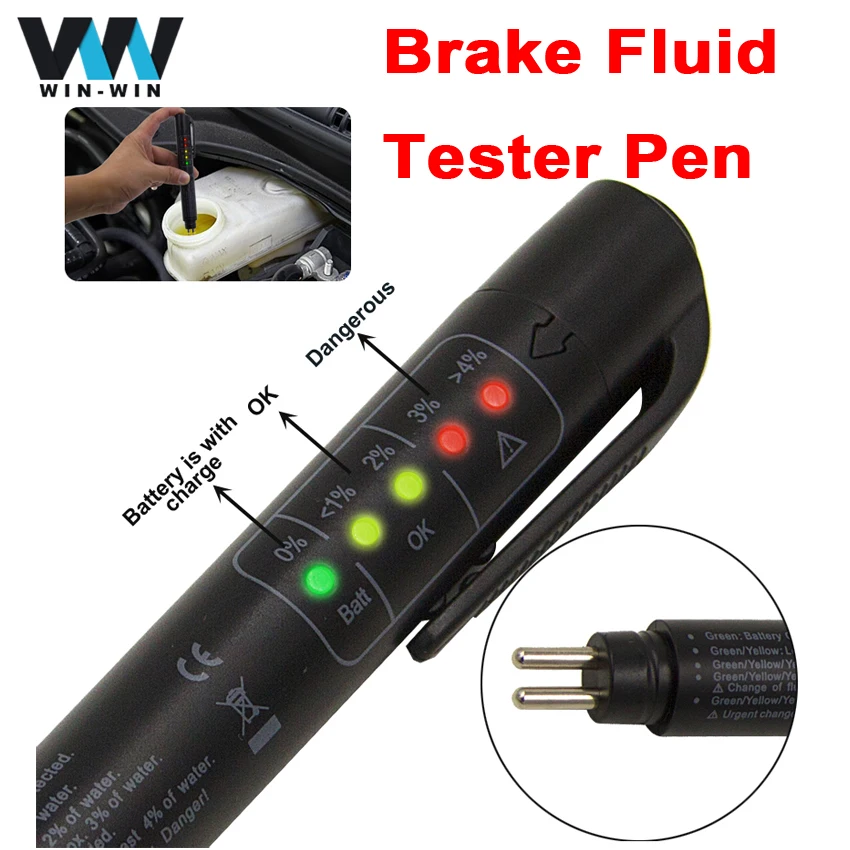 Brake Fluid Liquid Tester Pen Universal Detector Car Vehicle Diagnostic
