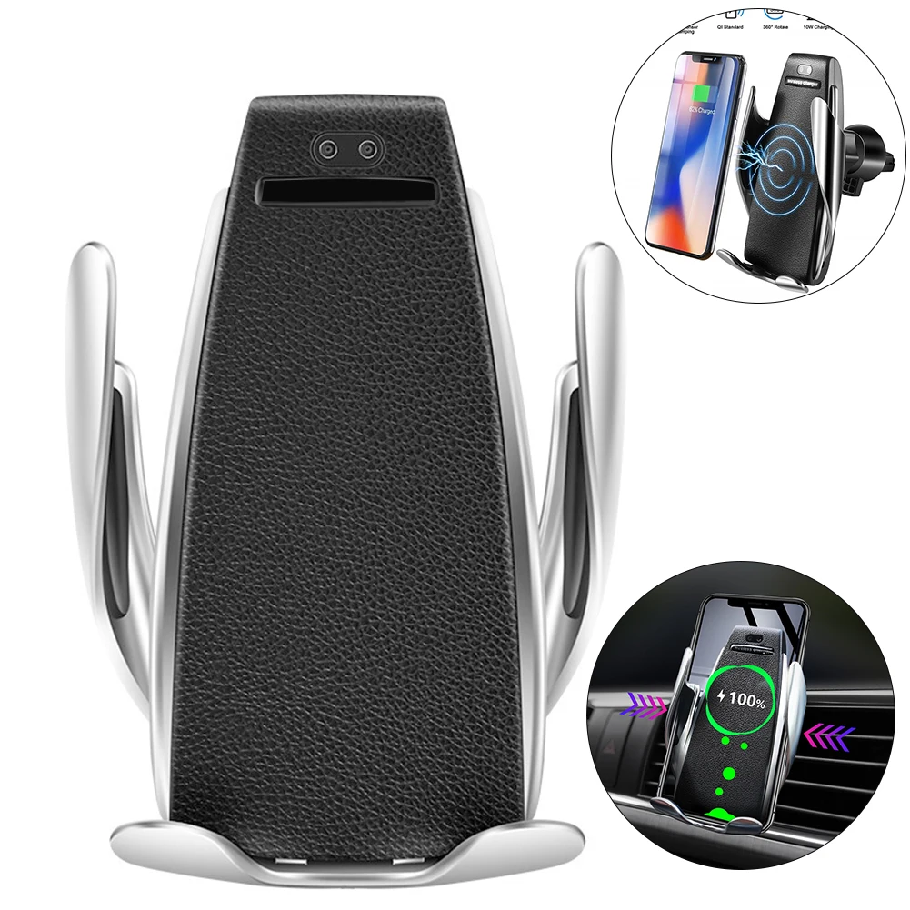 

Car Air Vent Wireless Charger Holder for Samsung S10 Plus Huawei P30 Automatic Clamping Fast Charging Mount for iPhone XS Max XR