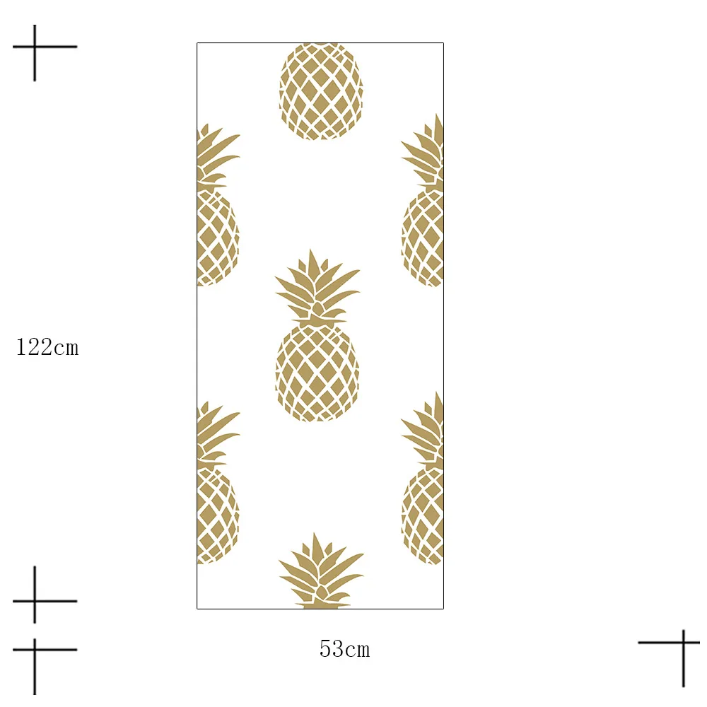Hot Selling Simple Decoration Gold Pineapple Creative Waterproof Self Adhesive Wallpaper Multifunction Wallsticker Tablecloths Wall Stickers Aliexpress
