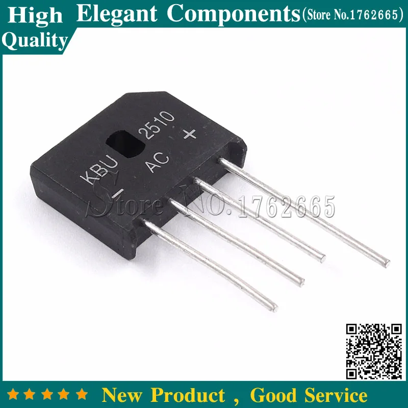 

5PCS 20A 1000V diode bridge rectifier KBU2510
