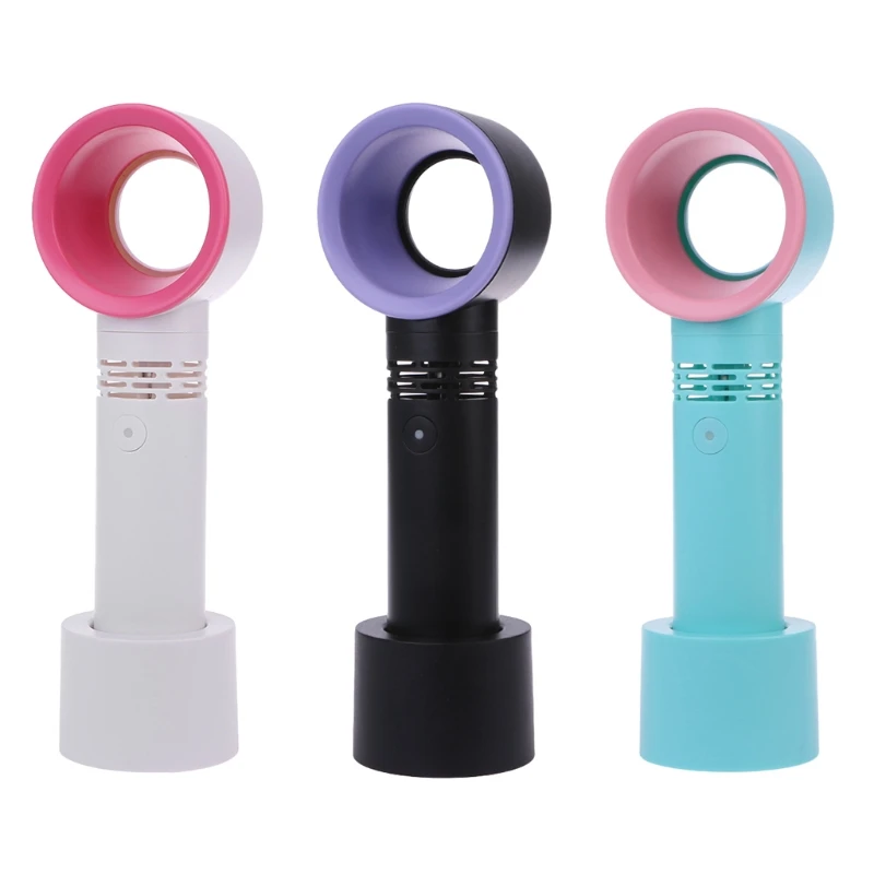 

DC5V USB Rechargeable Portable Bladeless Fan Handheld Mini Cooler No Leaf Handy Fan Air Cooling Fan air conditioning
